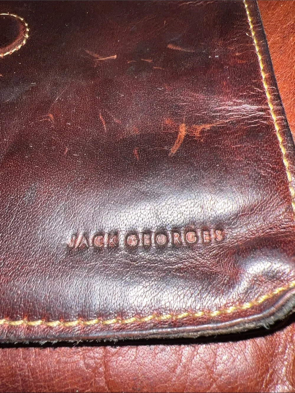 Jack Georges Hobo Bag w/Front Pocket Voyager Collection Buffalo Leather Purse